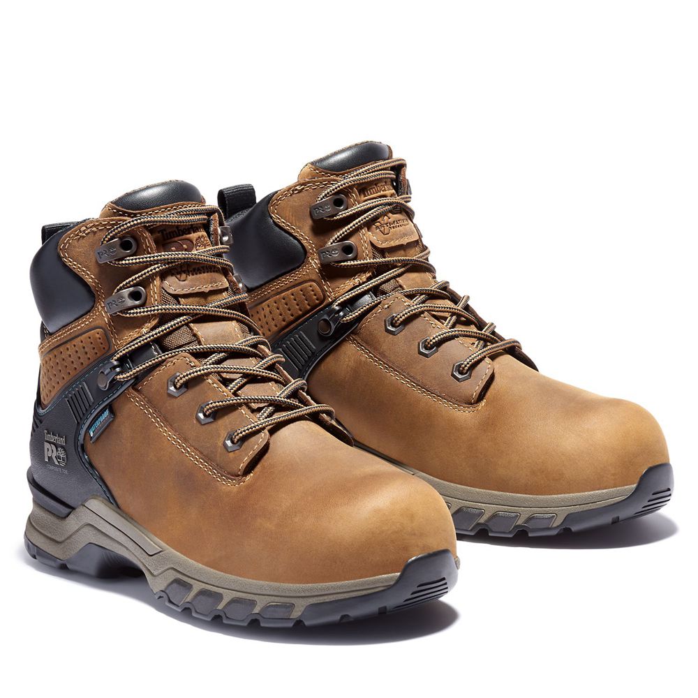 Bocanci De Muncă Timberland Dama Maro/Negrii - Pro® Hypercharge 6-Inch Composite-Toe Waterproof - Ro